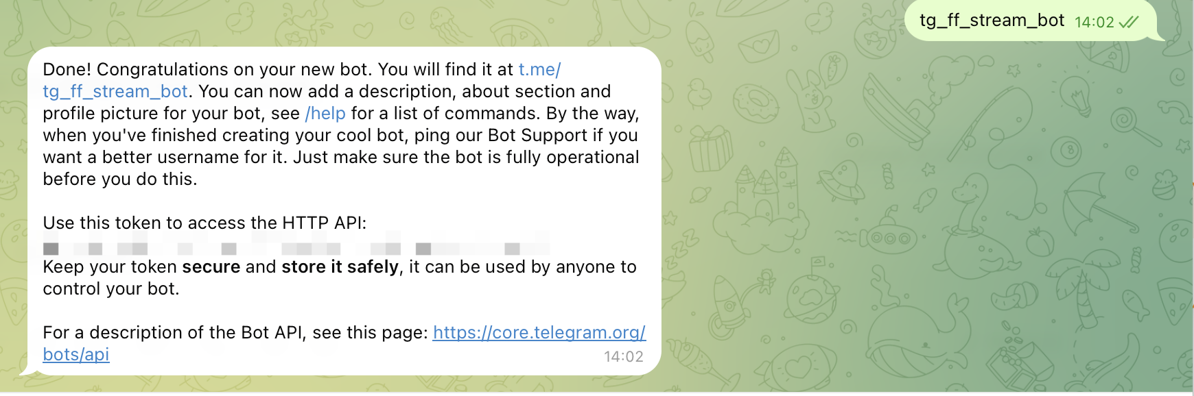 複製 Bot Token